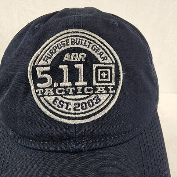 5.11 Tactical Cap Unisex One Size Black with White Logo Flag Bearer Snapback Cap - Picture 3 of 12